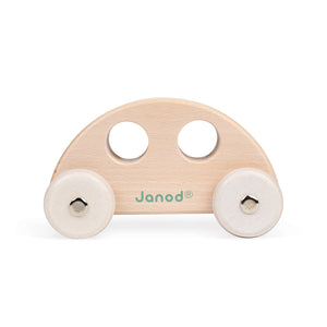 Janod Wooden Push Along Vehicles Assorted Colours
