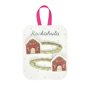 Rockahula Gingerbread House Hair Clips Set