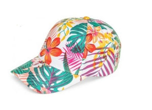 Flower Print Baseball Cap