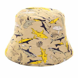 Shark Print Bush hat Sun Hat