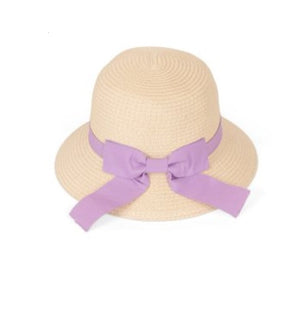 Wide Brim Straw Hat with Bow Band (2 colour options)