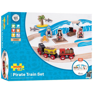 BigJigs Wooden Pirate Train Set