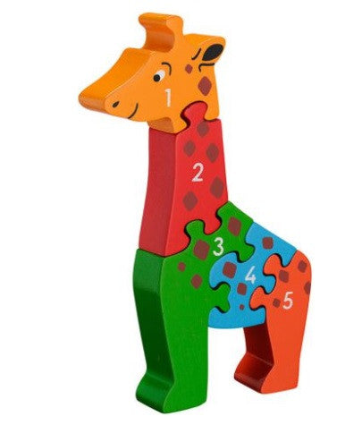 Lanka Kade Fairtrade Number Puzzle 1-5 Giraffe