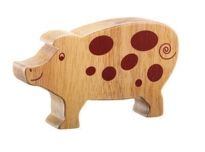 Lanka Kade Fairtrade Natural Wood Toys Pig