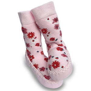 Mocc Ons Slipper Socks Ditsy Floral