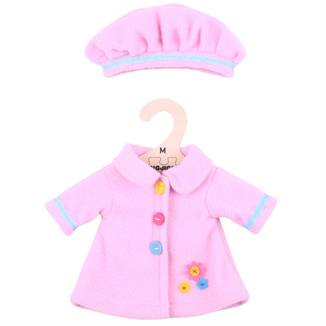 BigJigs Doll's Clothes Pink Hat and Coat