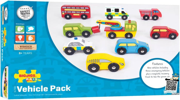 BigJigs Wooden Vehicle Pack