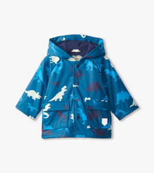 Hatley Colour Changing Raincoat, Real Dinos