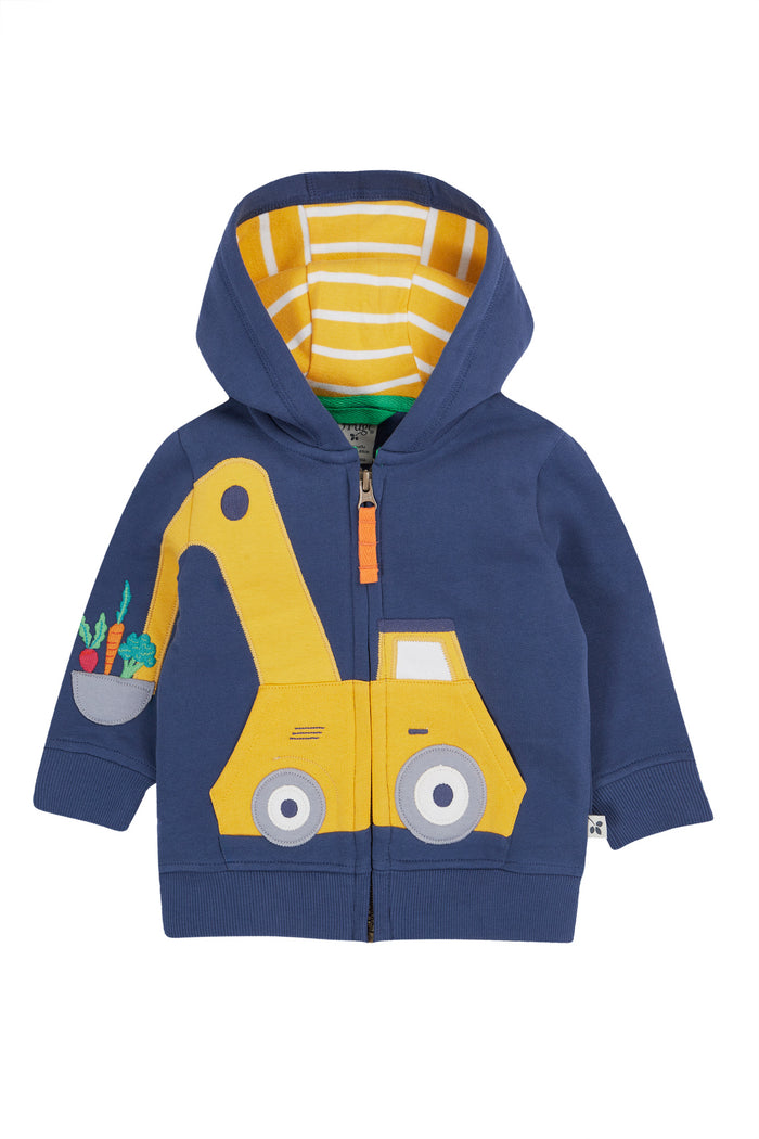 Frugi Carbis Hoodie Navy Blue Digger