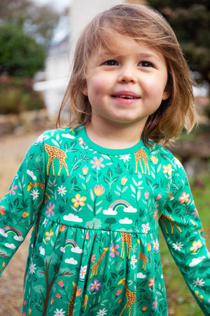 Frugi Dani Dress A Tower of Giraffes