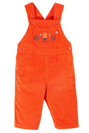 Frugi Durgan Cord Dungaree Bonfire Tiger