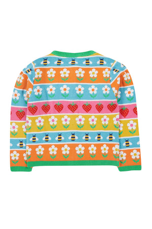 Frugi Robyn Daisy Fairisle Cardigan