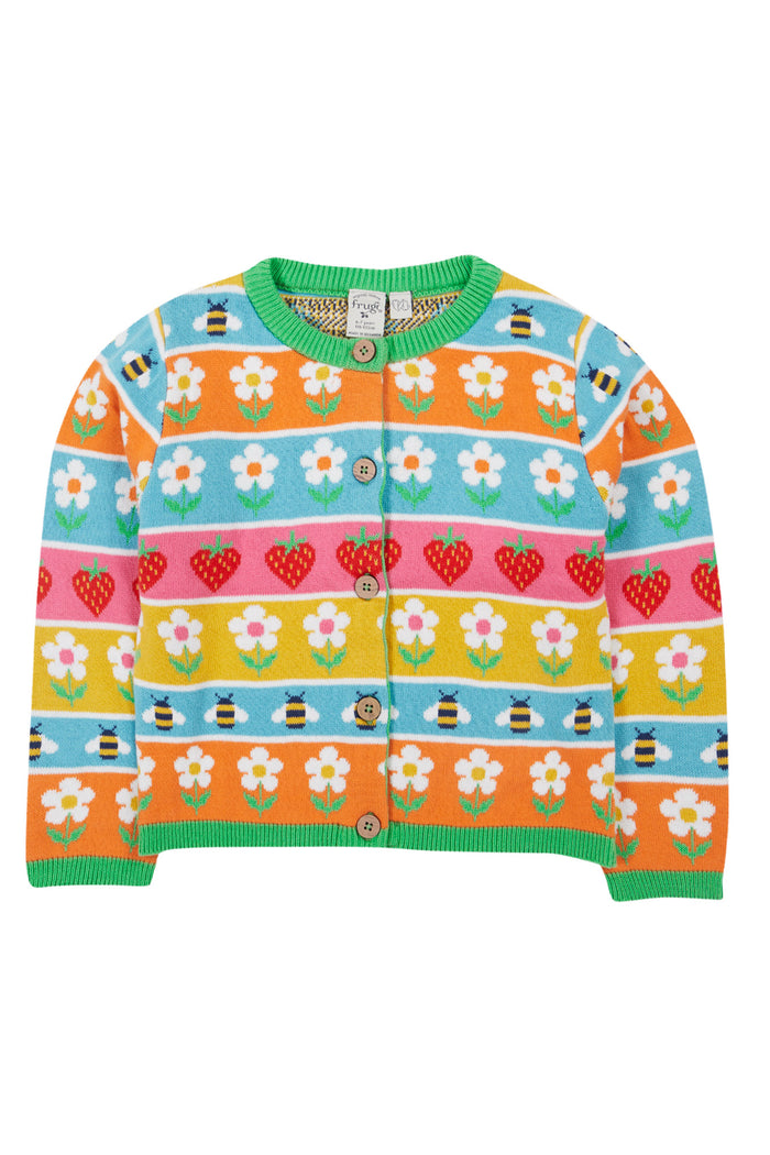 Frugi Robyn Daisy Fairisle Cardigan