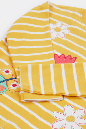 Frugi Tori Applique Top Breton Flower