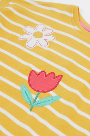 Frugi Tori Applique Top Breton Flower