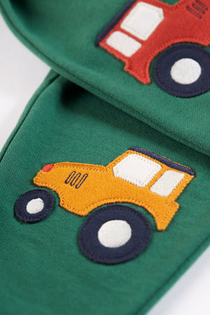 Frugi Character Crawlers Holly Green Tractors