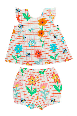 Frugi Lani Outfit Paint a Floral