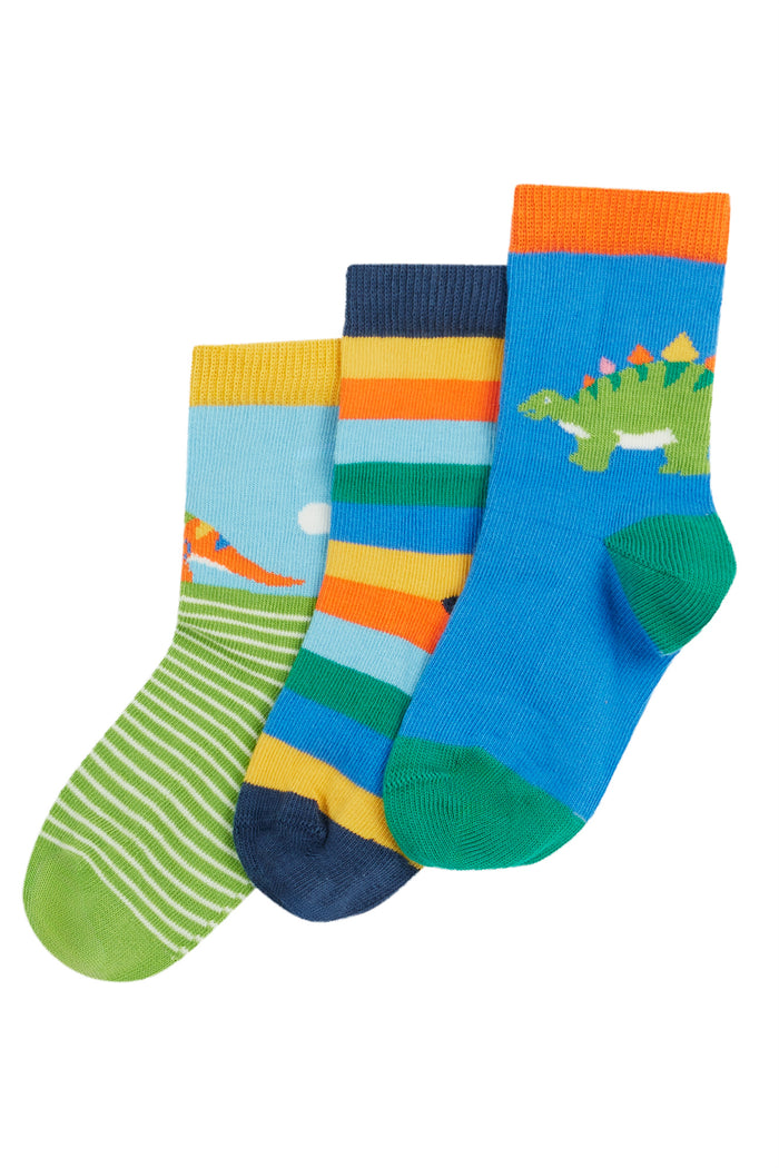 Frugi Little Socks Dino Multipack