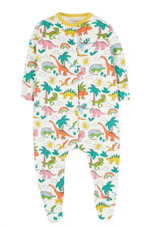 Frugi Lovely Babygrow Dinoland