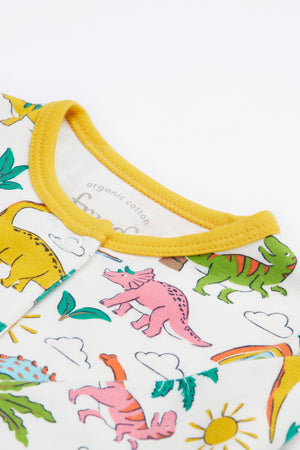 Frugi Lovely Babygrow Dinoland