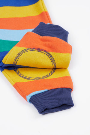 Frugi Snuggle Crawlers Bold and Bright Stripe