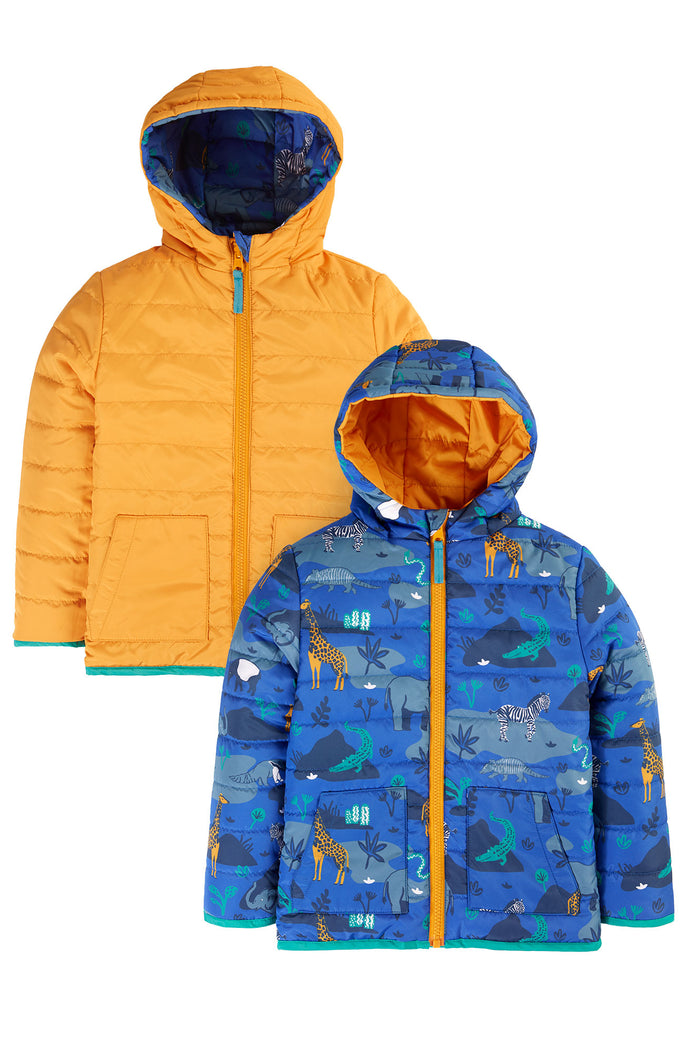 Frugi Toasty Trail Reversible Jacket Safari Camo