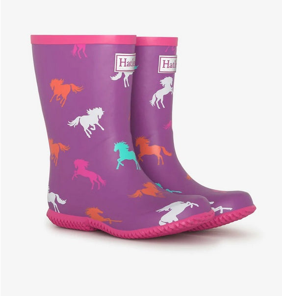 Hatley Packable Rain Boots Leaping Horses