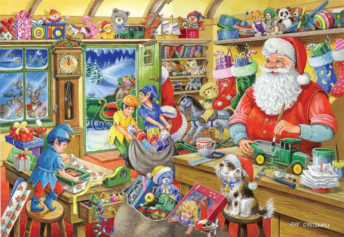 House of Puzzles Santa's Work Shop 500 Piece Puzzle