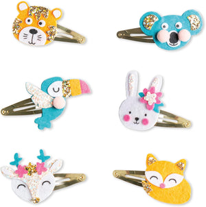 Janod Glittery Animal Hairclips to Make