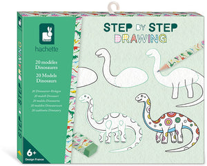 Janod Step by Step Drawing Set Dinsaurs