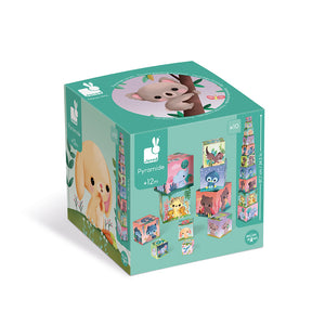 Janod Stacking Cubes Cute Animals