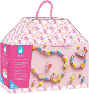 Janod Wooden Jewellery Kit to Make Rainbow Land