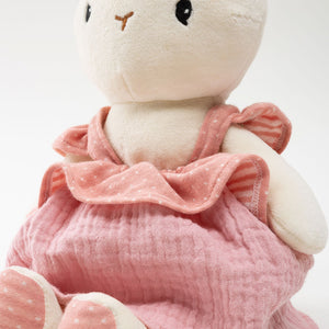 Jumini Friends Large Rabbit Pink, Organic Cotton