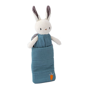 Jumini Friends Tiny Blue Rabbit in Sleeping Bag