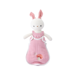 Jumini Friends Tiny Pink Rabbit in Sleeping Bag
