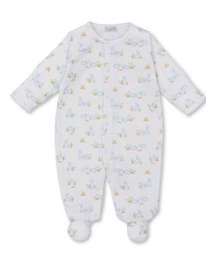 Kissy Kissy Baby Bunny Patch Footie Blue