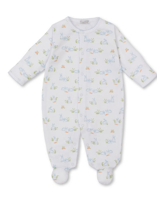 Kissy Kissy Baby Bunny Patch Footie Blue