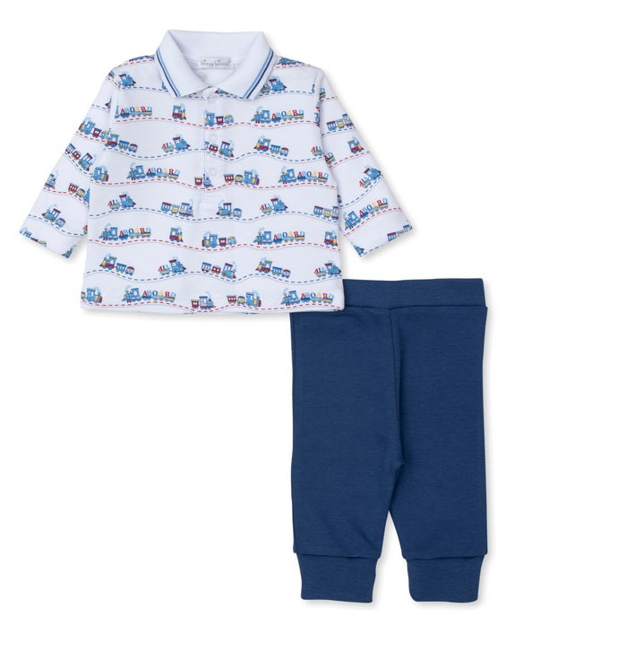 Kissy Kissy Rambling Railroad Pants Set