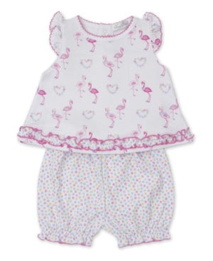 Kissy Kissy Flowers and Flamingos Sun Suit