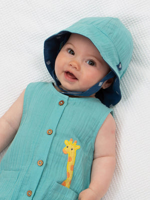Kite Dobby Diamond Sun Hat, Reversible