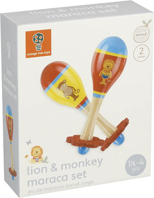 Orange Tree Toys Maracas Set Lion & Monkey