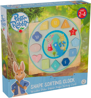 Orange Tree Toys Peter Rabbit Shape Sorting Clock