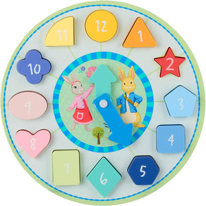 Orange Tree Toys Peter Rabbit Shape Sorting Clock