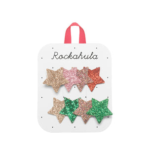 Rockahula Jolly Glitter Star Hair Clips