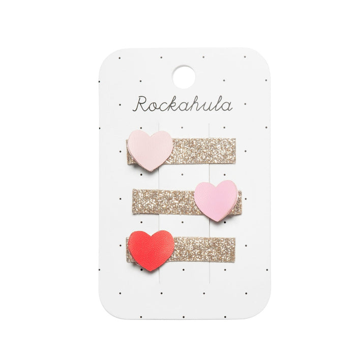 Rockahula  Heartbreaker Glitter Bar Hair Clips Set