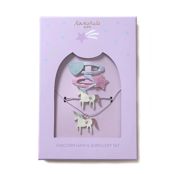 Rockahula Unicorn Hair And Jewellery Gift Set