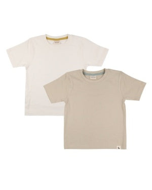 Turtledove Layering T- Shirt 2 Pack Ecru / Pumice