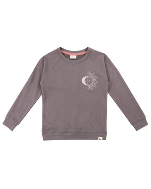 Turtledove Moon Motif Sweatshirt