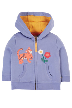 Frugi Carbis Hoodie Grape Tiger