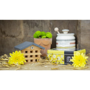 Gifts in a Tin Bee Hotel